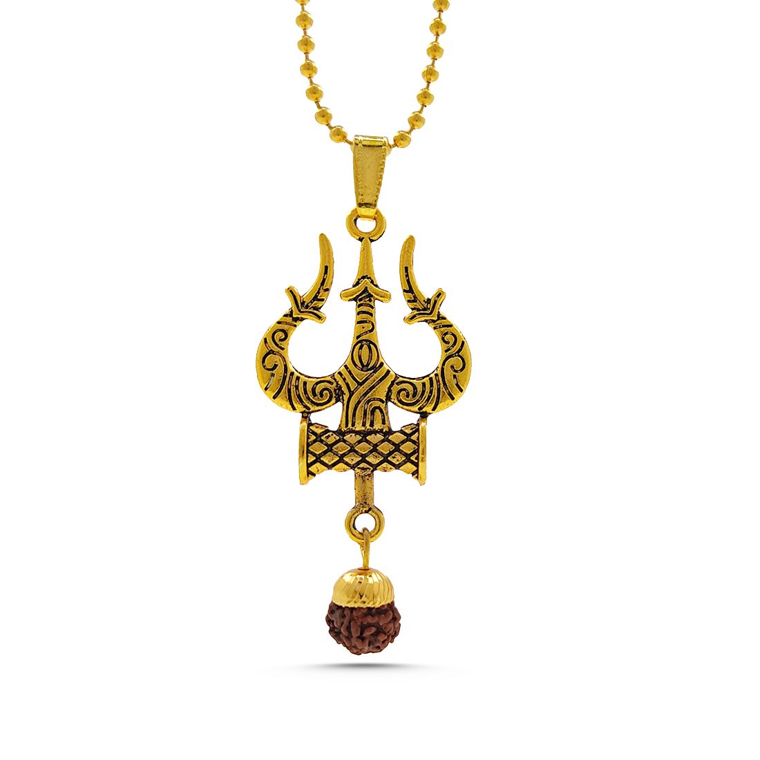 Trendy Gold Plated Chain With Pendant