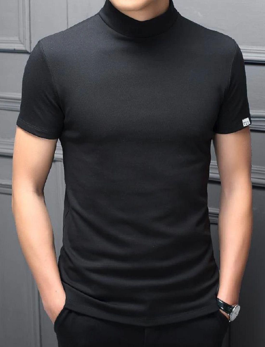 Clafoutis Polyester - Dry Fit Solid Half Sleeves Mens Round Neck T-Shirt